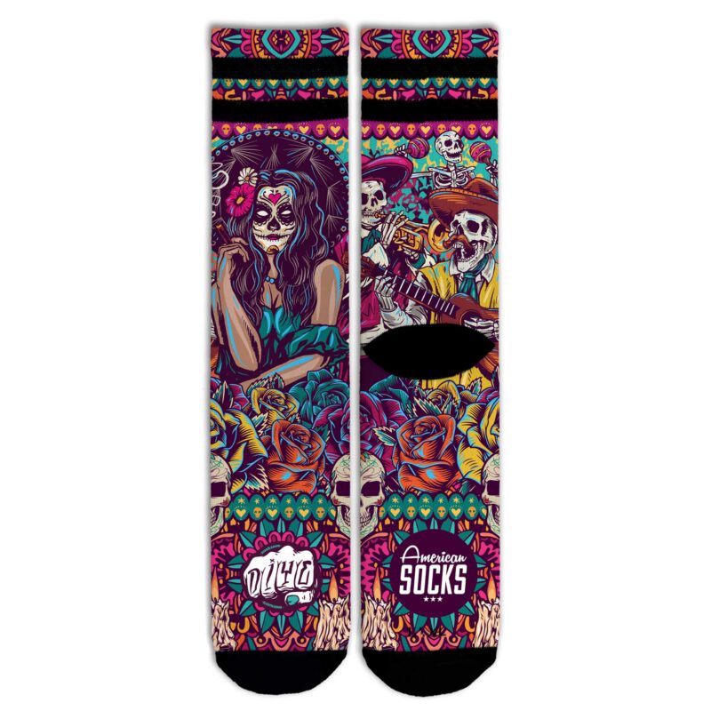 calcetines American Socks Día de los muertos – Mid High