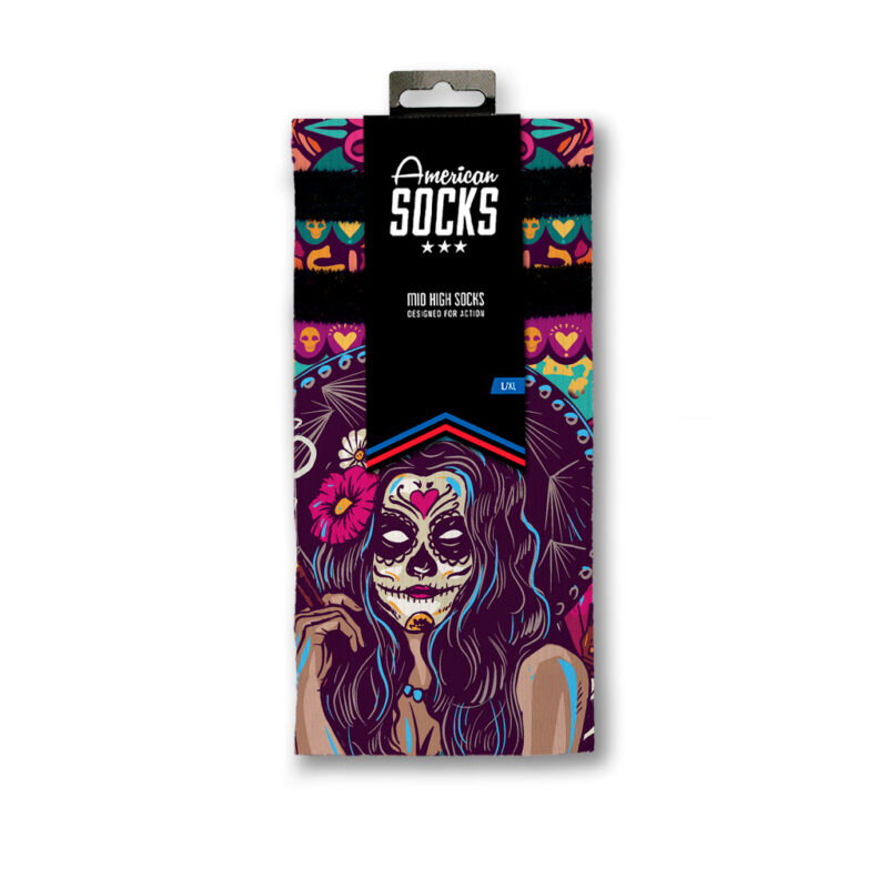 calcetines American Socks Día de los muertos – Mid High