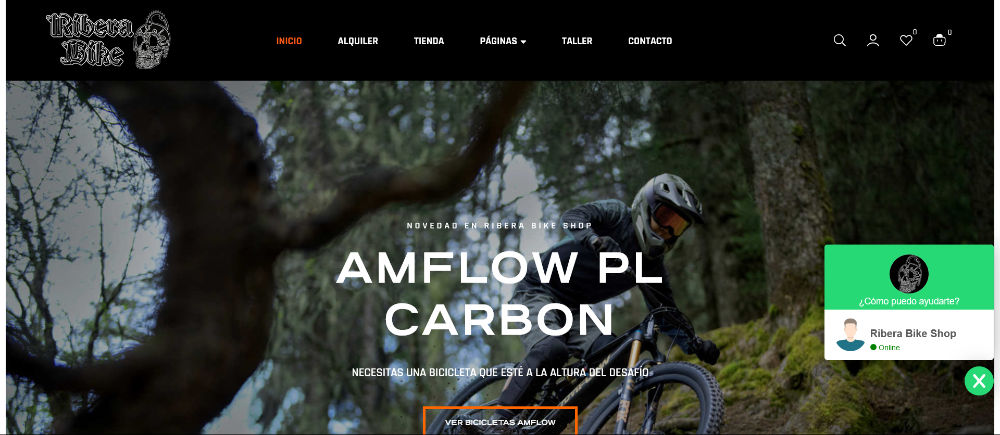 Bienvenidos a la nueva web de Ribera Bike Shop 1 portada ribera bike web
